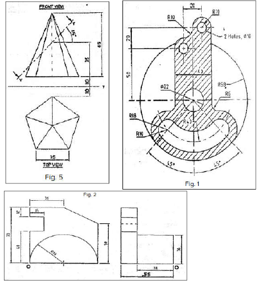 Sample Paper ICSE Class 10 Technical Drawing Applications Set A