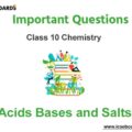 acids bases and salts class 10 important questions
