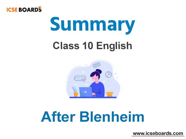 After Blenheim Summary ICSE