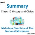 Mahatma Gandhi and The National Movement Class 10 ICSE notes
