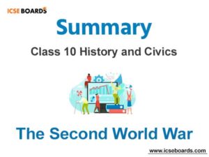 write a short note on second world war class 10