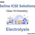 Selina ICSE Class 10 Chemistry Solutions Chapter 6 Electrolysis